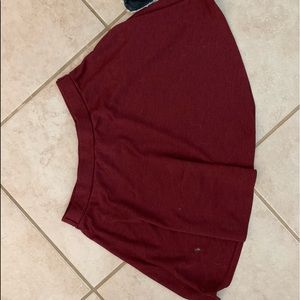 Red/maroon skirt
